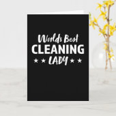 世界最高の清掃員 ハウスキーパー カード (黄色い花)
