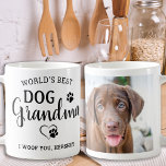 世界最高の犬おばあちゃんパーソナライズされたペット コーヒーマグカップ<br><div class="desc">世界最高の犬おばあちゃん…あなたのお気に入りの犬のおばあちゃんを驚かせこの母の日、クリスマスまたは彼女の誕生日は、このかわいいすごいペットの写真マカスタムグと。こカスタマイズの犬のおばあちゃんはあなたの犬の写真と名お気に入りの前とマグカップ。犬素晴らしからの贈り物。COPYRIGHT © 2022 Judy Burrows,  Black Dog Art - All Rights Reserved.ワールド最高のズドッグおばあちゃんパーソナライズされたペットフォトコーヒーマグ</div>