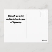 世界最高の犬の散歩者 青いスパイラルペットの足跡 ポストカード (裏面)