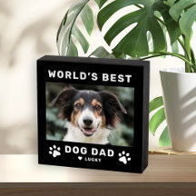 世界最高の犬パパ ブラック ツー フォト