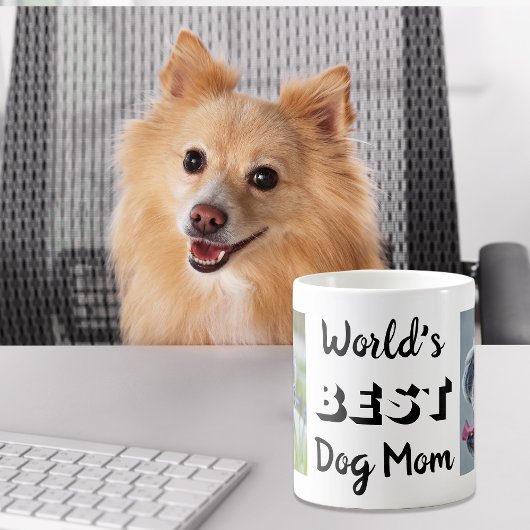 世界最高の犬母の写パーソナライズされた真 コーヒーマグカップ