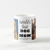 世界最高の犬母の日2写真 コーヒーマグカップ (中央)