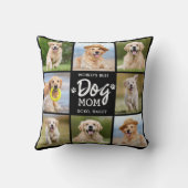 世界最高の犬母カスタム8 Photo Collage クッション (裏面)