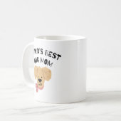 世界最高の犬母 コーヒーマグカップ (正面左)