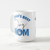 世界最高の犬母 コーヒーマグカップ (正面左)