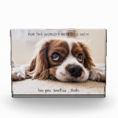 世界最高の犬母|母の日 フォトブロック (正面)