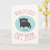 世界最高の猫ママママザデイカード カード (黄色い花)