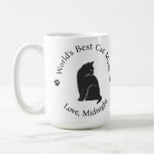 世界最高の猫ママ オリジナルコーヒーマグ コーヒーマグカップ (左)