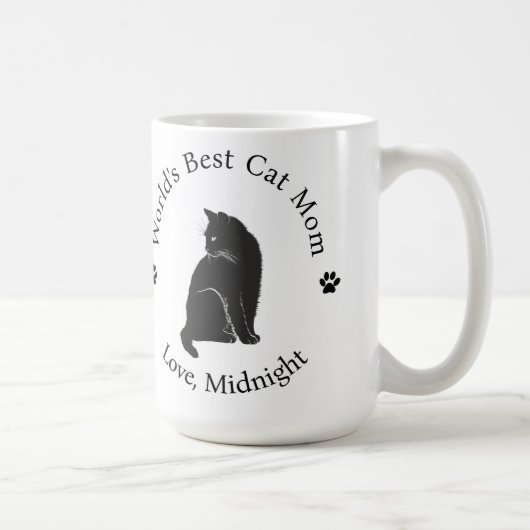 世界最高の猫ママ オリジナルコーヒーマグ コーヒーマグカップ (右)