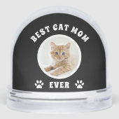 世界最高の猫ママ カスタム写真 パーソナライズ (裏面)