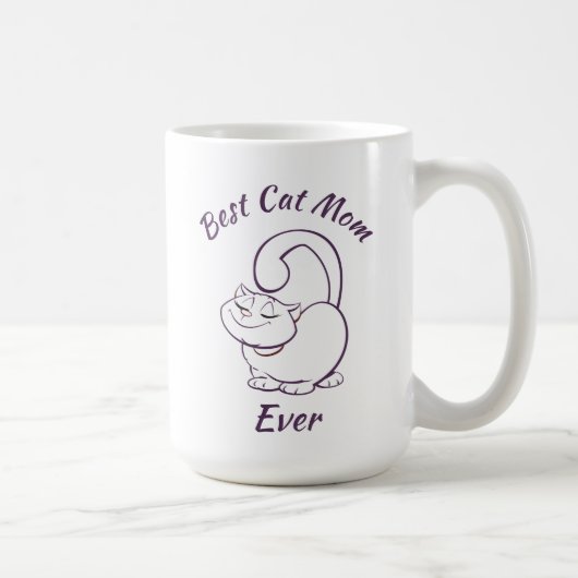 世界最高の猫ママ コーヒーマグ コーヒーマグカップ (右)