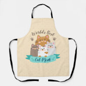世界最高の猫マム – かわいい子猫 エプロン (正面)