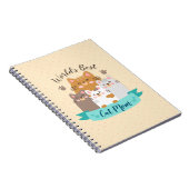 世界最高の猫マム – かわいい子猫 ノートブック (右側)