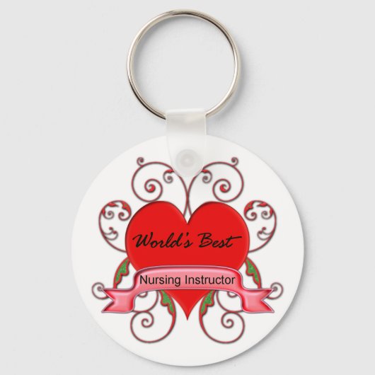 世界最高の看護インストラクター キーホルダー (正面)