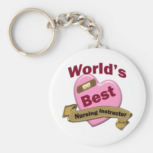 世界最高の看護インストラクター キーホルダー (正面)