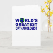 世界最高の眼科医 カード (黄色い花)