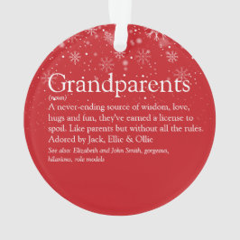 世界最高の祖父母の定義写真 オーナメント