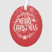 世界最高の祖父母の定義 クリスマス オーナメント (正面)