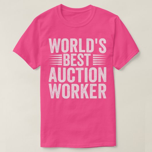 世界最高の競売人おもしろい Tシャツ (デザイン正面)