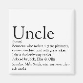 世界最高の素晴らしいおじさん、ファンクル定義 マグネット (正面)