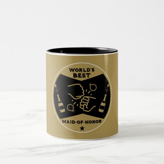 世界最高の結婚式の介添え人 ツートーンマグカップ (中央)