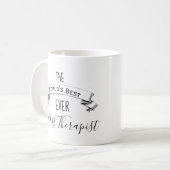 世界最高の美術パーソナライズされたセラピスト コーヒーマグカップ (正面左)
