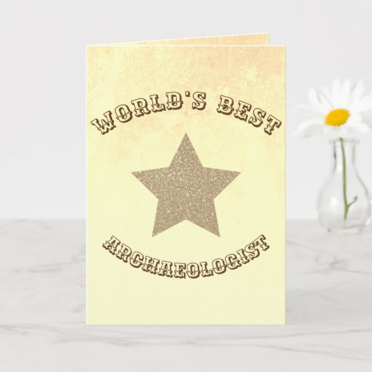 世界最高の考古学者 ゴールデンスター カード (小さな植物)