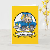世界最高の自動車販売員マン漫画 カード (黄色い花)