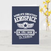 世界最高の航空宇宙技術者 カード (黄色い花)
