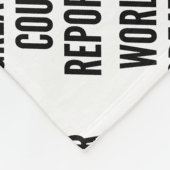 世界最高の裁判所記者 フリースブランケット (角)