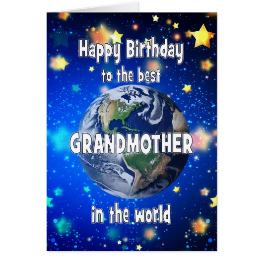 世界最高の誕生日の祖母 (正面)