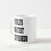世界最高の起業家 コーヒーマグカップ (正面左)