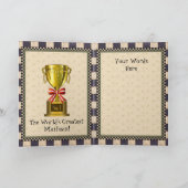 世界最高の郵便配達員カードに感謝 サンキューカード (内部)