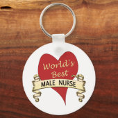 世界最高の雄ナース キーホルダー (正面)
