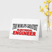 世界最高の電気技師 カード (黄色い花)