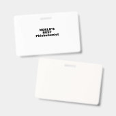 世界最高の静脈穿刺専門医 バッジ (正面＆裏面)