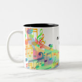 世界最高の音楽先生ギフト ツートーンマグカップ (左)