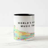 世界最高の音楽先生ギフト ツートーンマグカップ (中央)