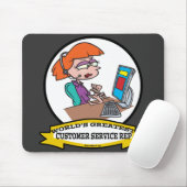 世界最高の顧客サービス担当者の漫画 マウスパッド (マウス)