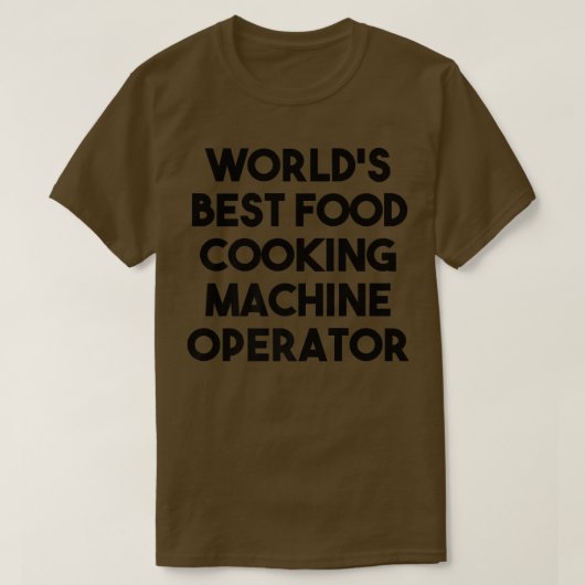 世界最高の食料理機械事業者 Tシャツ (デザイン正面)