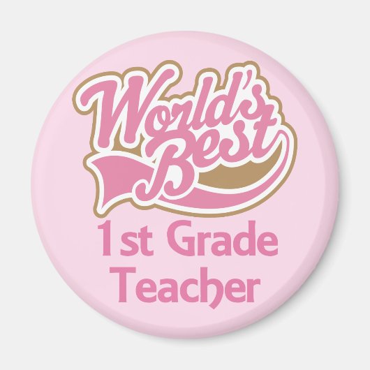 世界最高の1級先生 マグネット (正面)