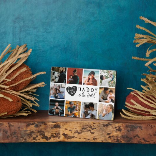 世界最高の10イマコラージュのパパ フォトプラーク (側面)