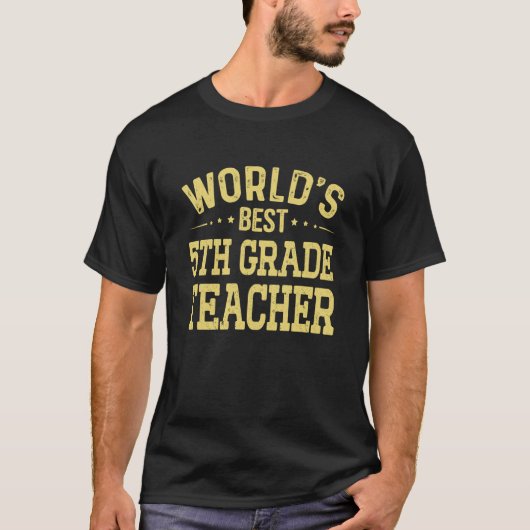 世界最高の5級先生役職名5級 Tシャツ (正面)