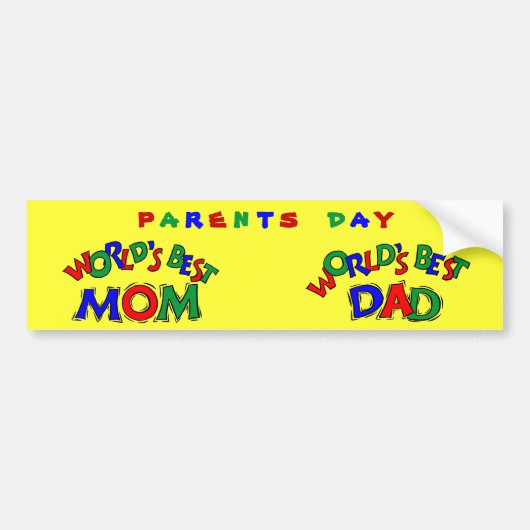 世界最高の- バンパーステッカー (正面)