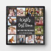 世界最高のNana孫たち 12枚の写真コラージュ プラーク (正面)