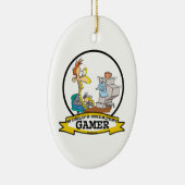 世界最高のPCゲーマー10代の漫画 セラミックオーナメント (右)