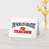 世界最高のPE先生 カード (黄色い花)