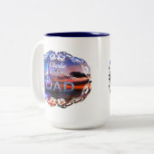 世界最高パパ1182 ツートーンマグカップ (正面左)