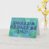 世界最高パパ カード (黄色い花)