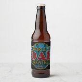 世界最高パパ ビールラベル (正面)